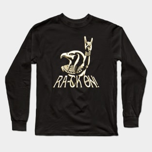 Horns Up! with Metalhead Sun God Ra Long Sleeve T-Shirt